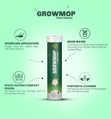 Growmop -  Floor Cleaner - 30 Tablets In 1 Tube